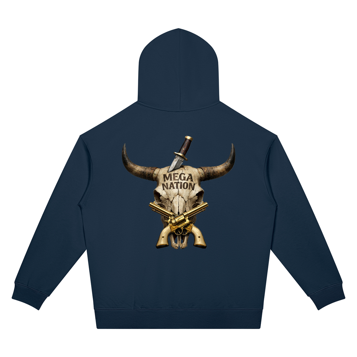 Mega Nation Longhorn Golden Revolvers Unisex Oversized Drop Shoulder Hoodie (7 colors)