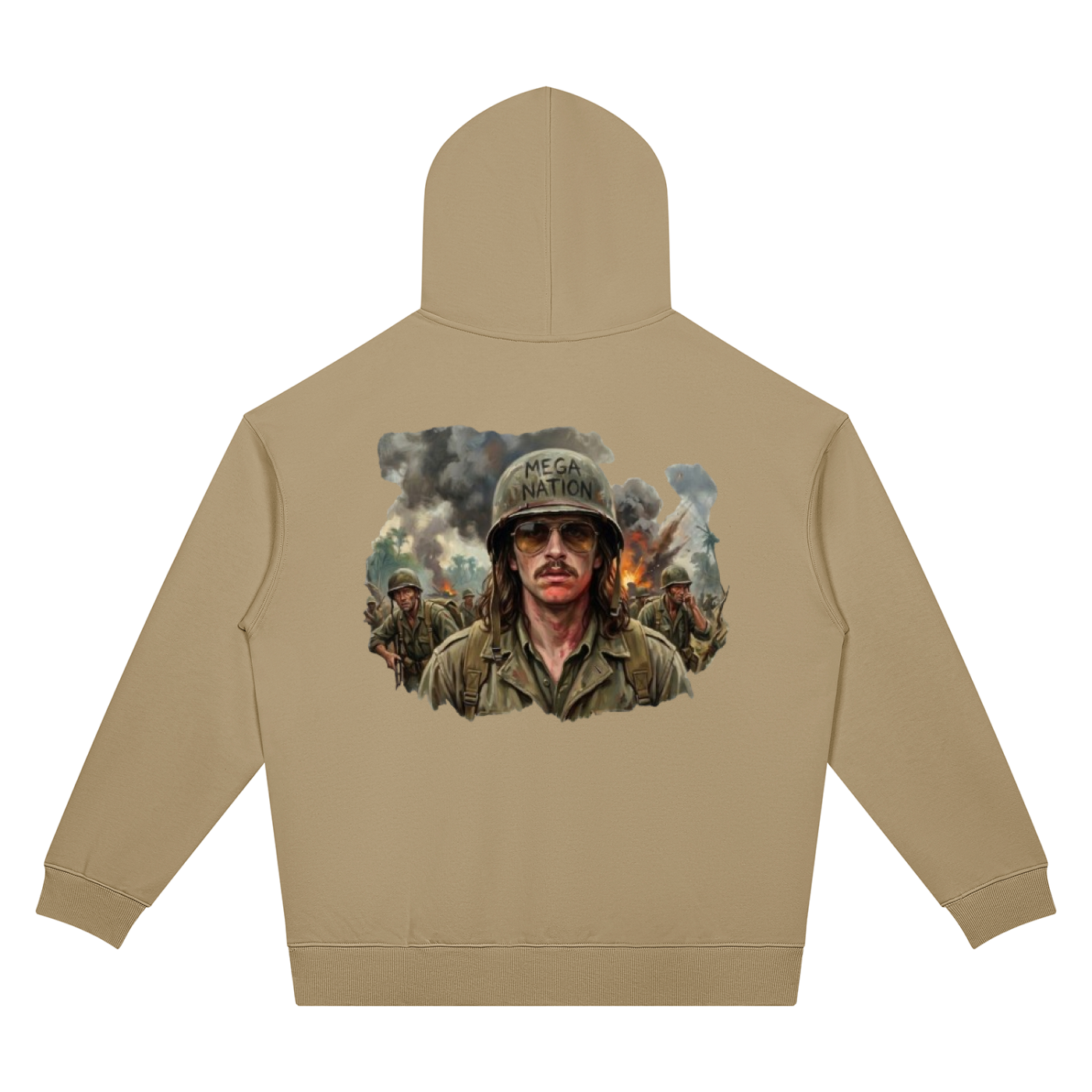 Mega Nation War Stories Unisex Oversized Drop Shoulder Hoodie (7 colors)