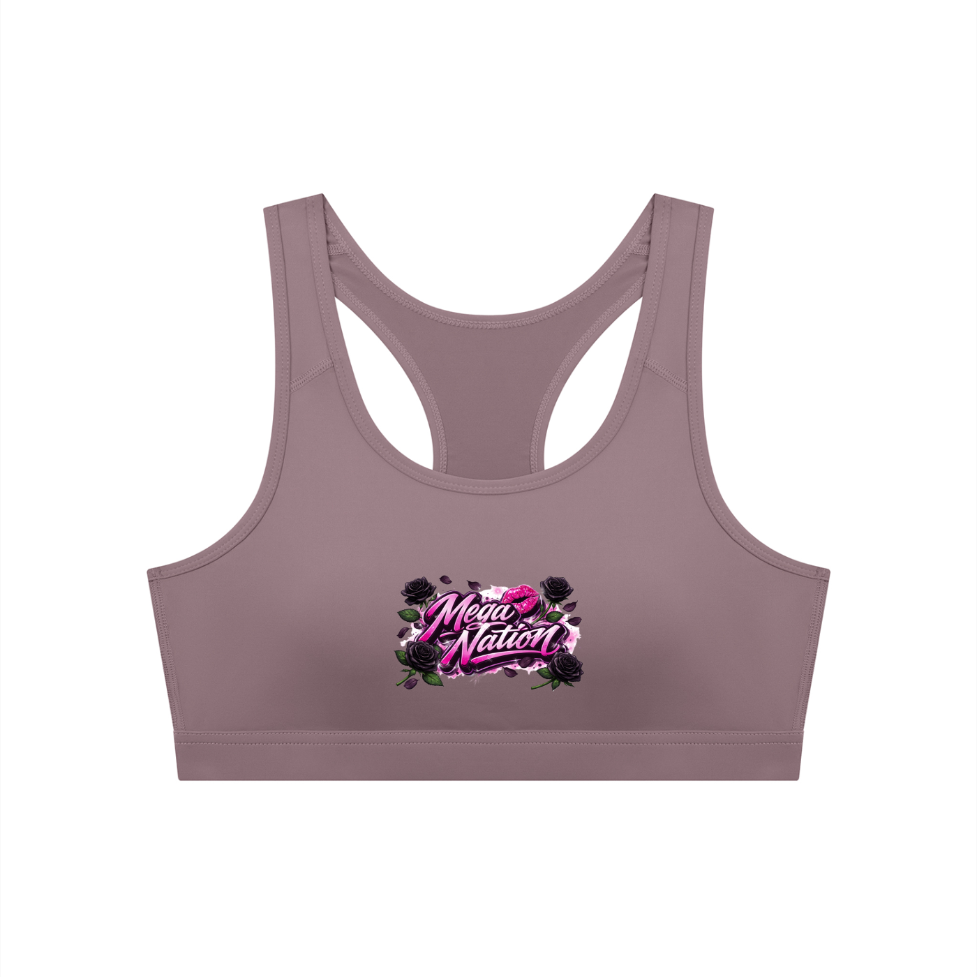 Mega Nation Women's Cropped Sports Bra (6 colors)