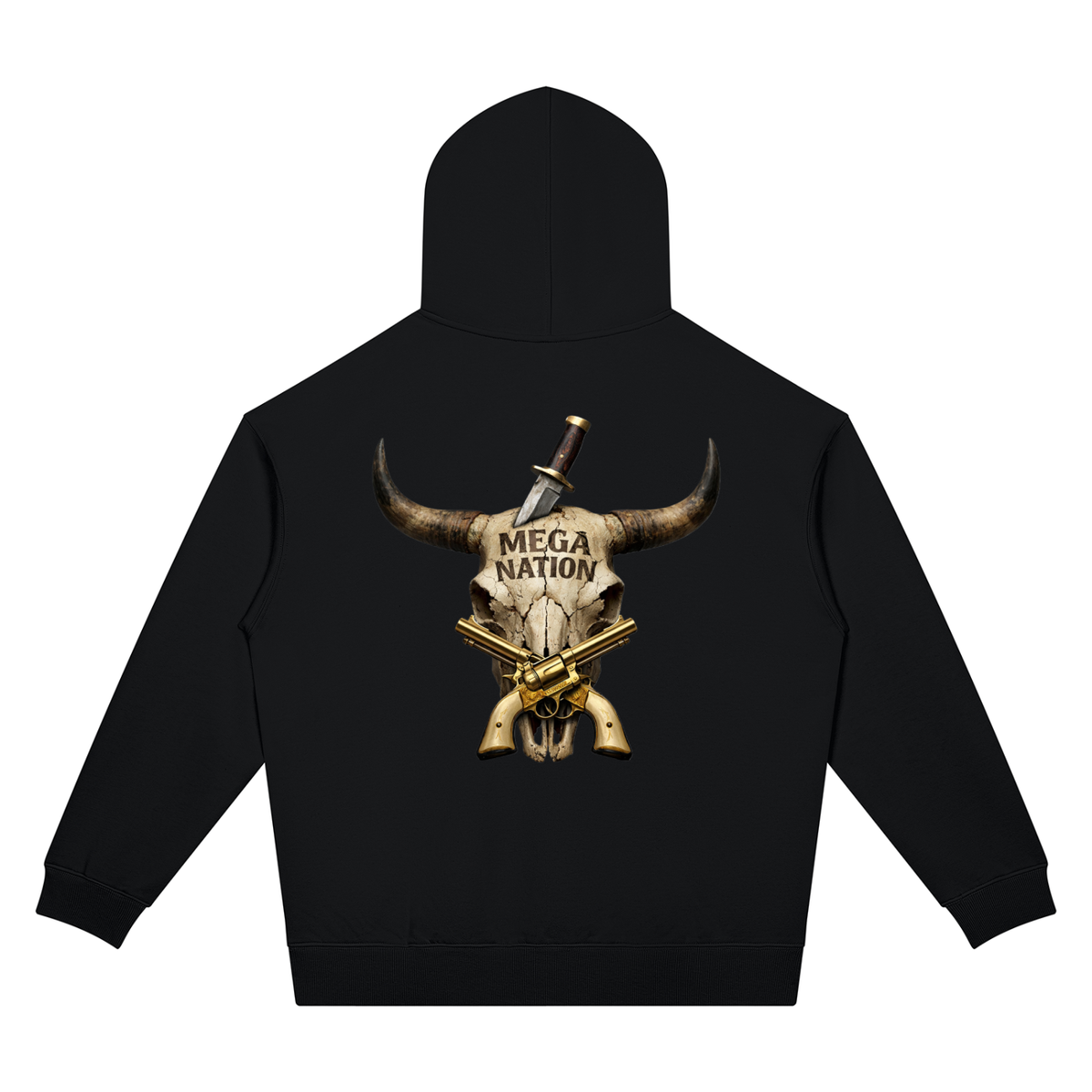 Mega Nation Longhorn Golden Revolvers Unisex Oversized Drop Shoulder Hoodie (7 colors)
