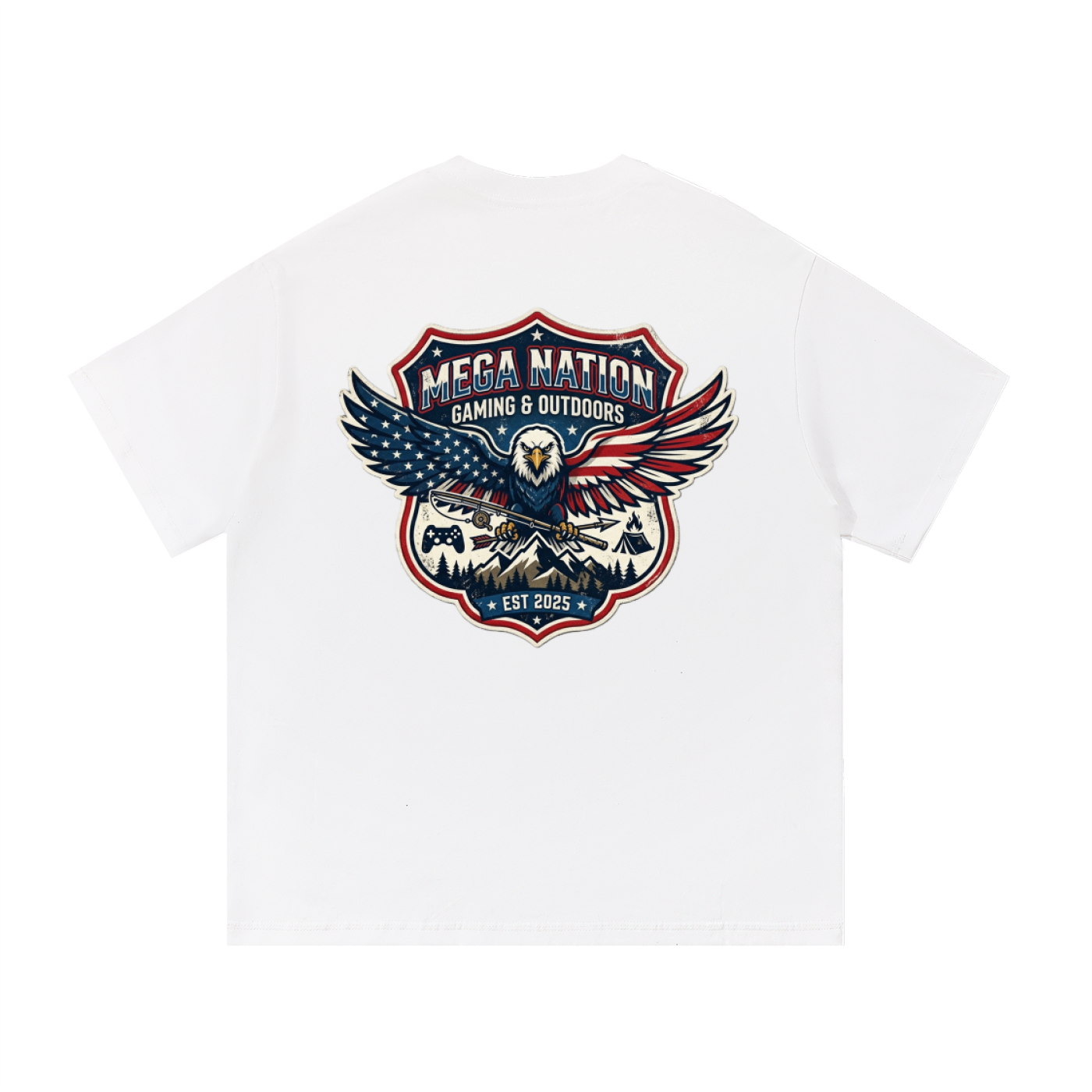 MNA Eagle Gaming & Outdoors (Front and Back Logo) T-Shirt (10 colors)