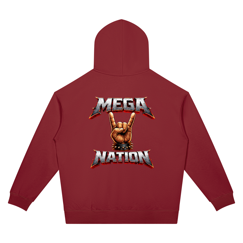 Mega Nation Rocker Unisex Oversized Drop Shoulder Hoodie (7 colors)