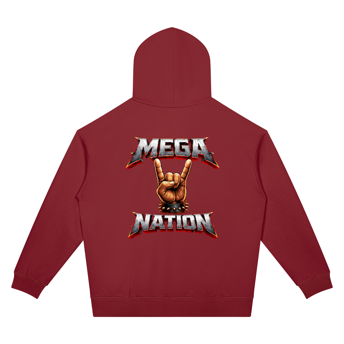 Mega Nation Rocker Unisex Oversized Drop Shoulder Hoodie (7 colors)