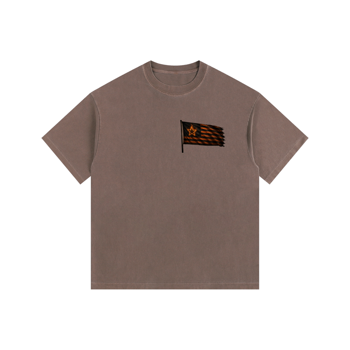 Mega Nation Flag (Front & Back Logo) Oversized Cotton T-Shirt (7 colors)