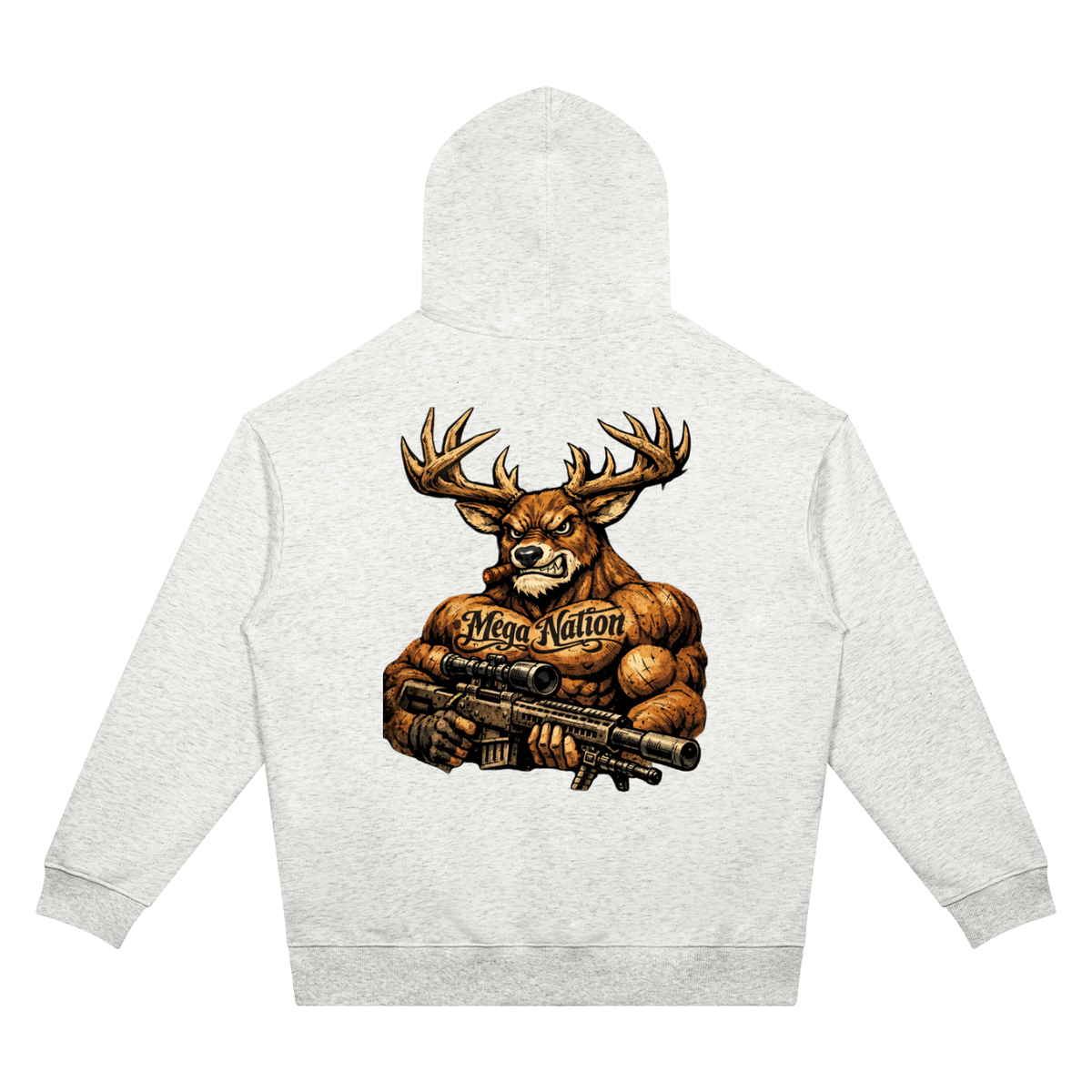 Mega Nation Bucky Unisex Oversized Drop Shoulder Hoodie (7 colors)