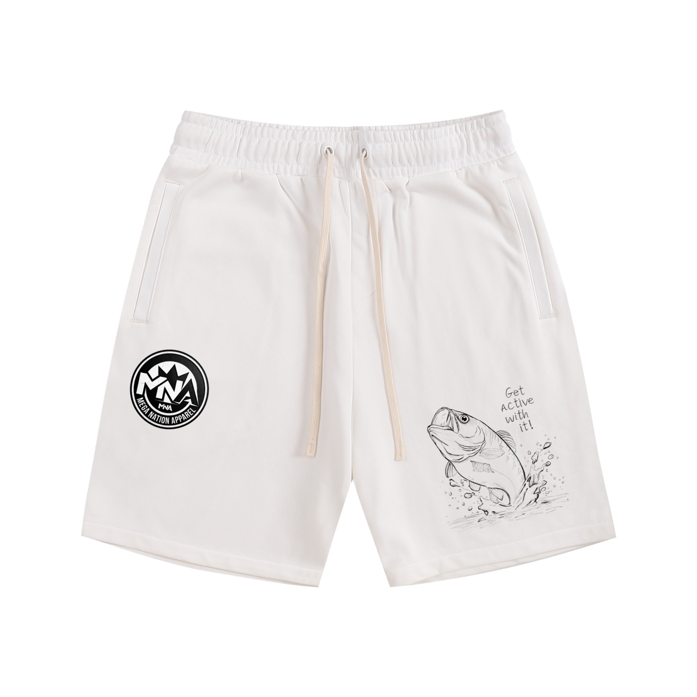 MNA Get Active Bass Essential Cotton Shorts (4 colors)