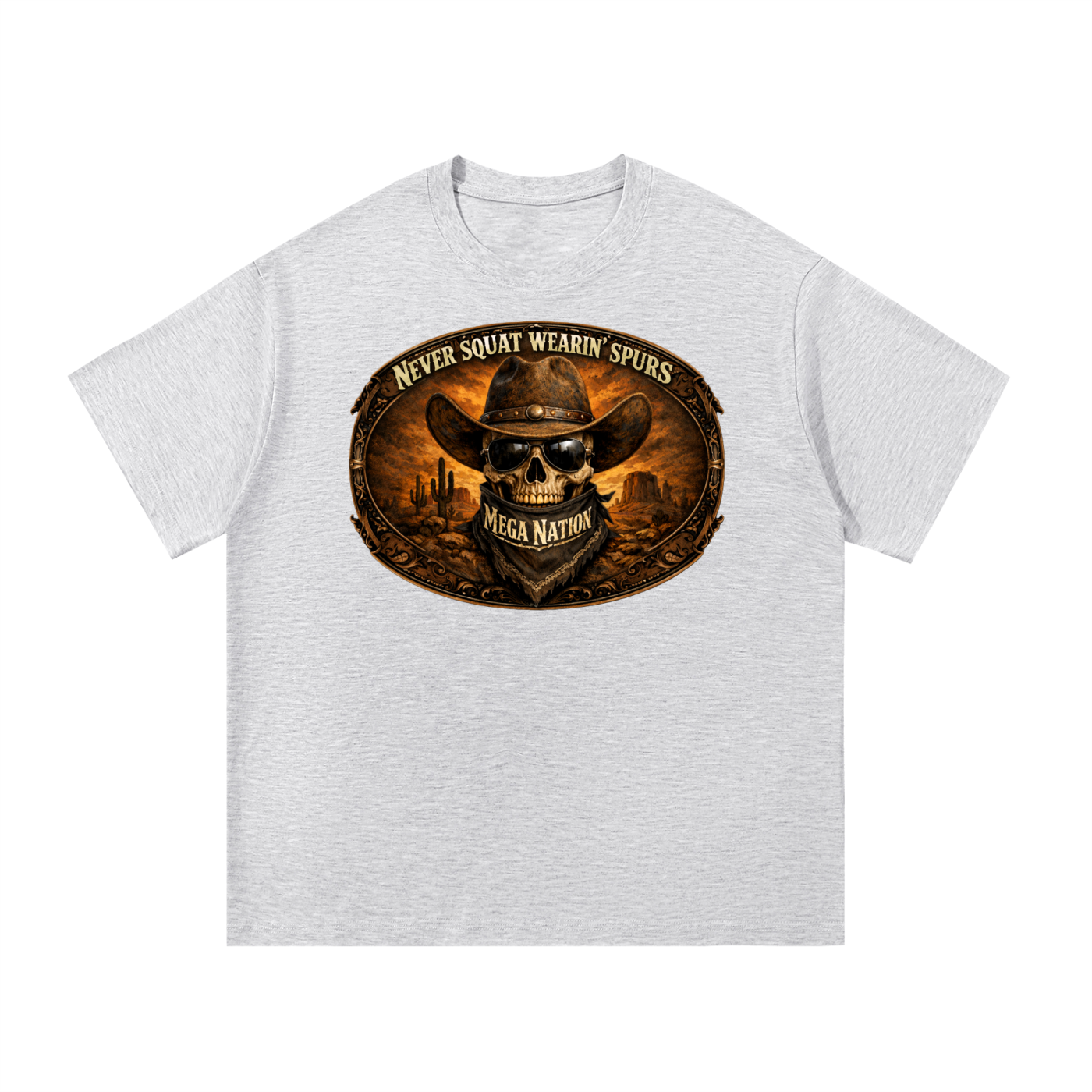 Mega Nation Outlaw Slogan T-Shirt (6 colors)