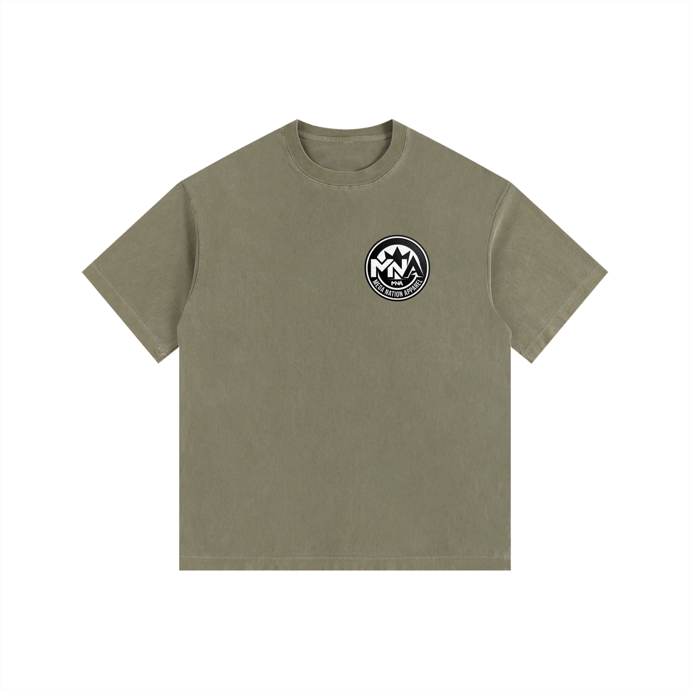 MNA Mega Nation Outlaws (Front and Back Logo) Oversized Cotton T-Shirt (9 colors)