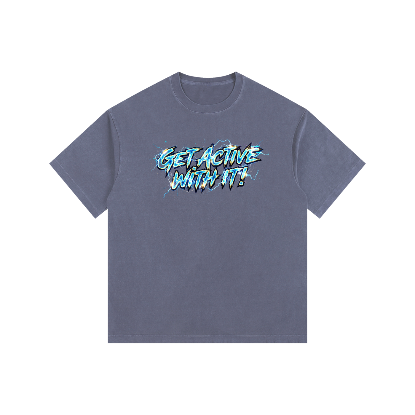Get Active With It Voltage Oversized Cotton T-Shirt (11 colors)
