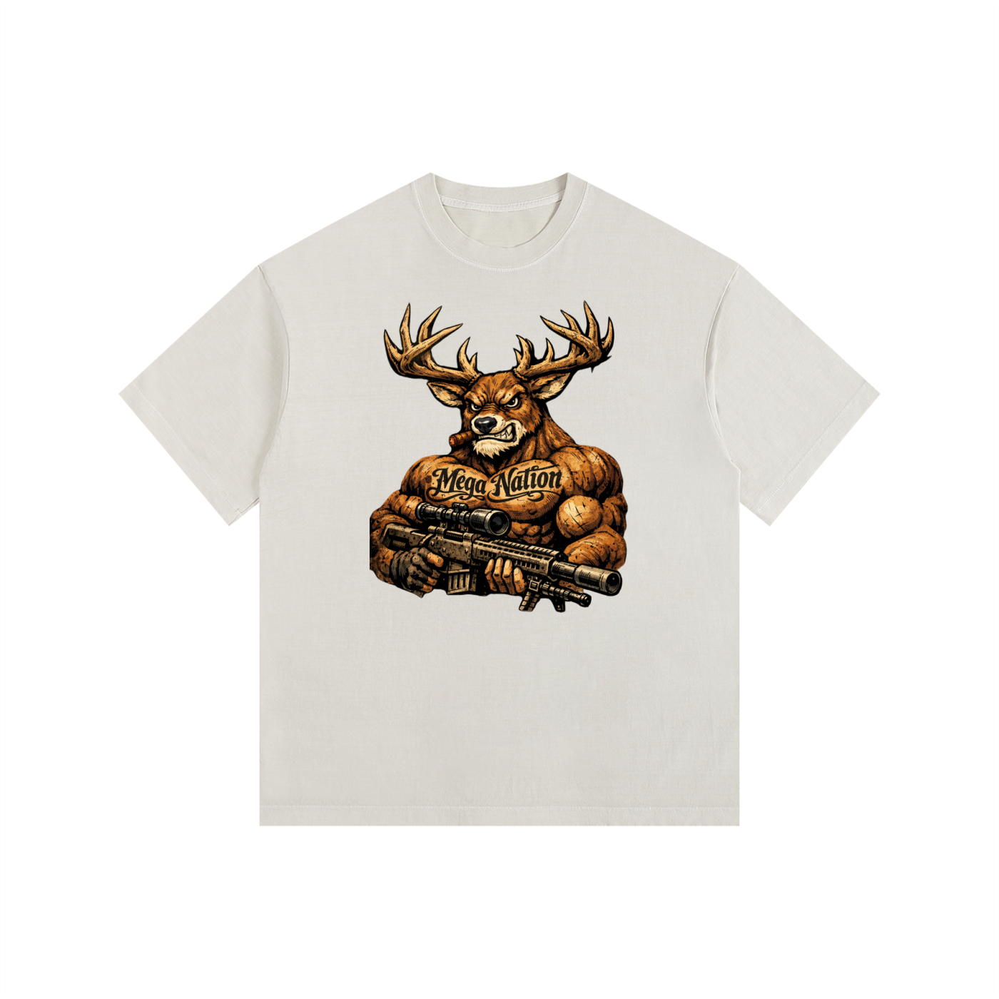 Mega Nation Bucky Oversized Cotton T-Shirt (11 colors)