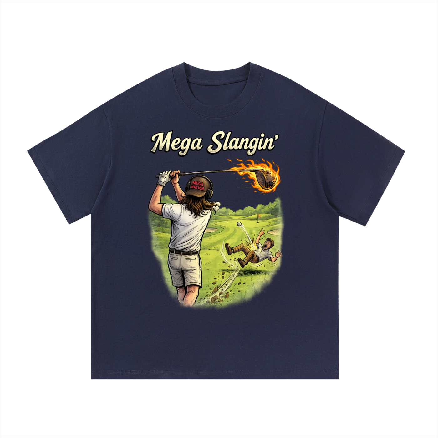 Mega Slangin' Golf Essential Cotton T-Shirt (8 colors)