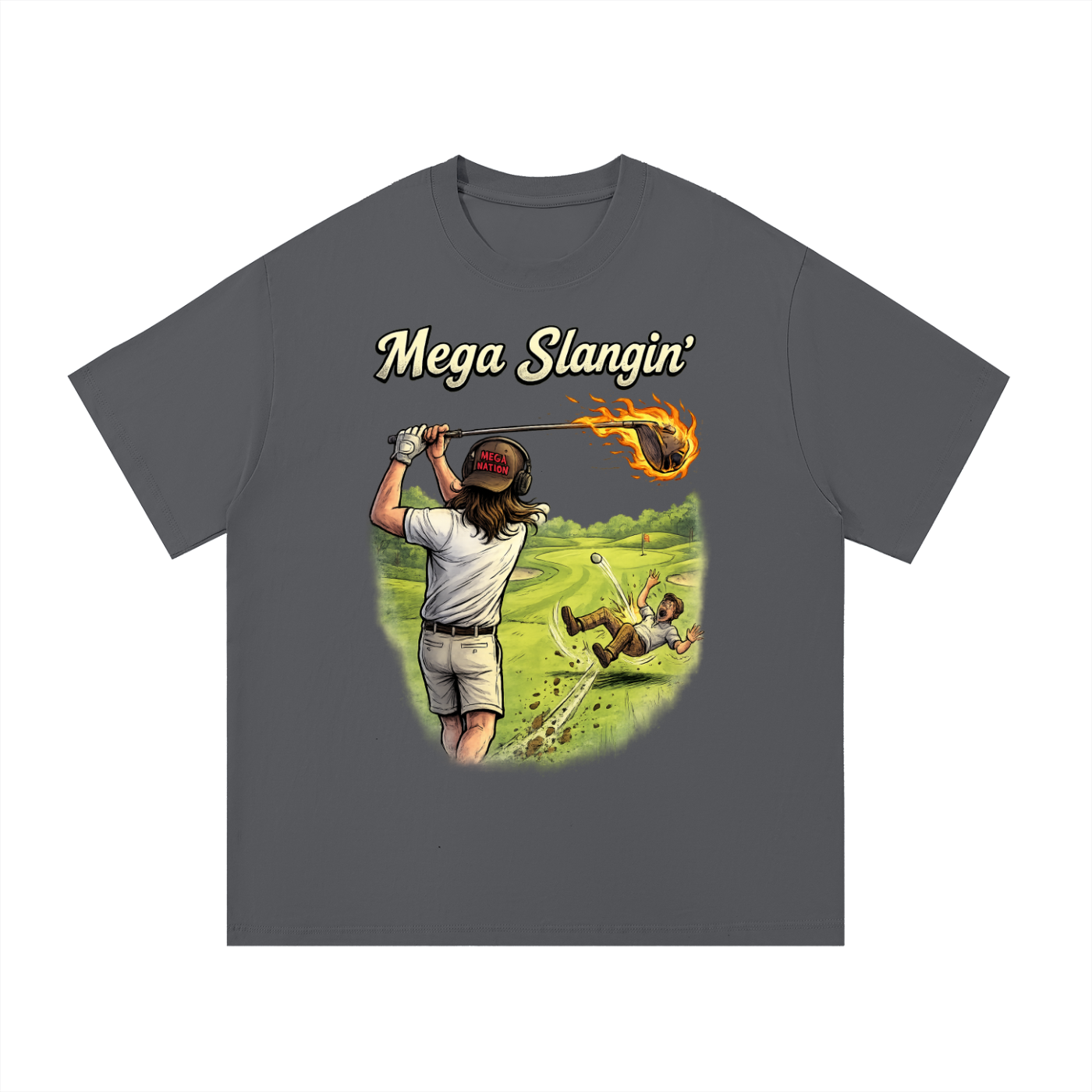 Mega Slangin' Golf Essential Cotton T-Shirt (8 colors)