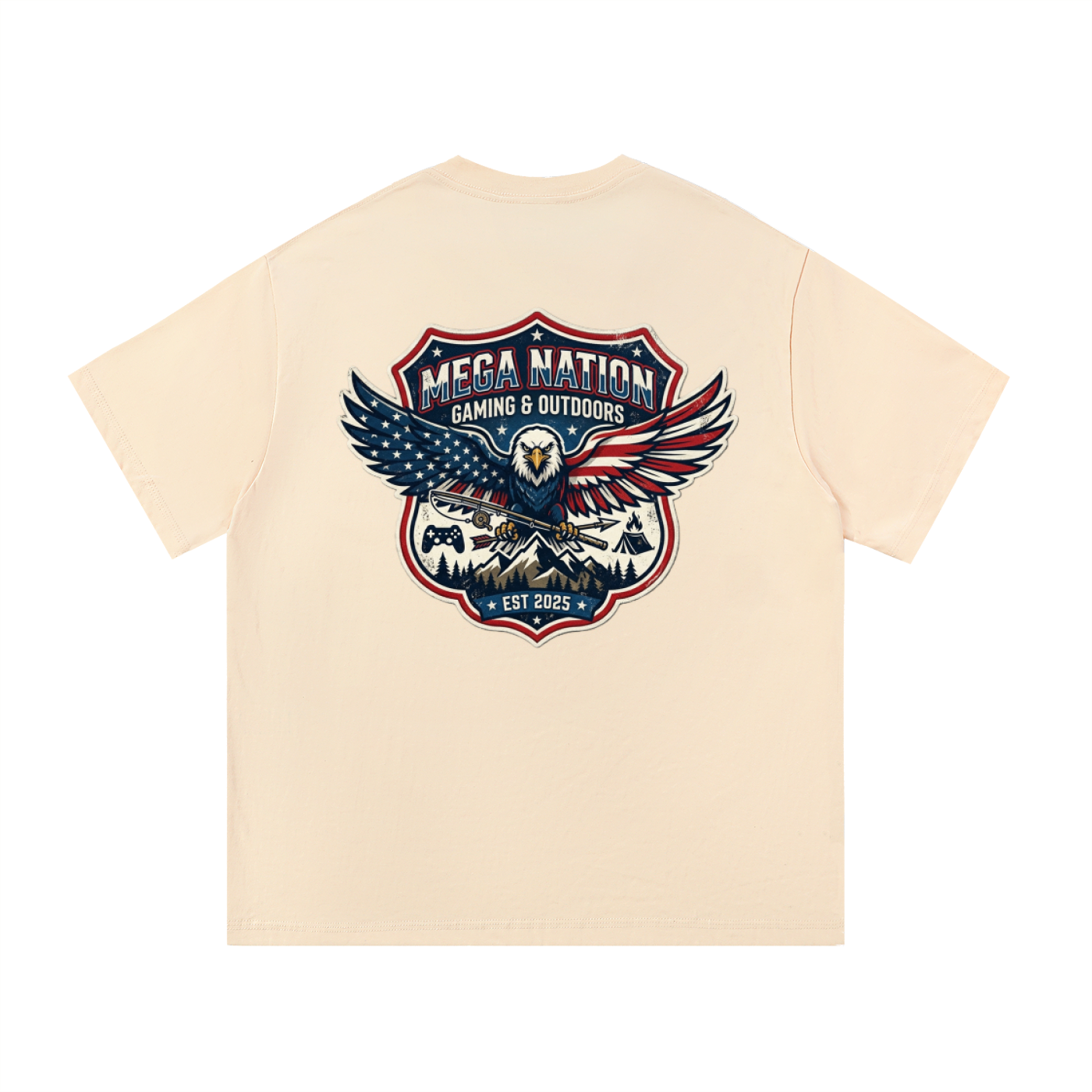 MNA Eagle Gaming & Outdoors (Front and Back Logo) T-Shirt (10 colors)