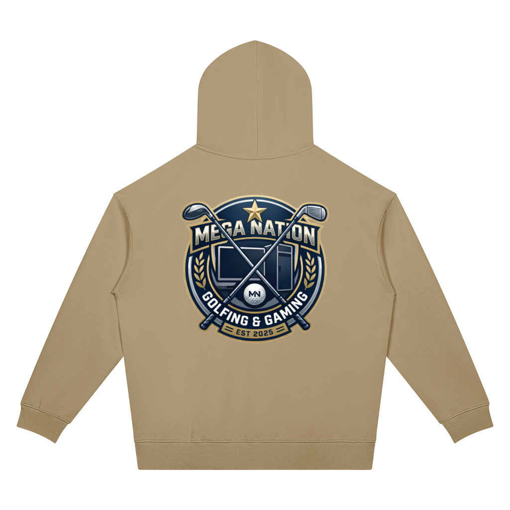 Mega Nation Golf & Gaming Unisex Oversized Drop Shoulder Hoodie (7 colors)