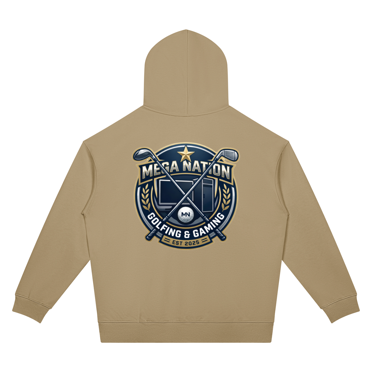 Mega Nation Golf & Gaming Unisex Oversized Drop Shoulder Hoodie (7 colors)