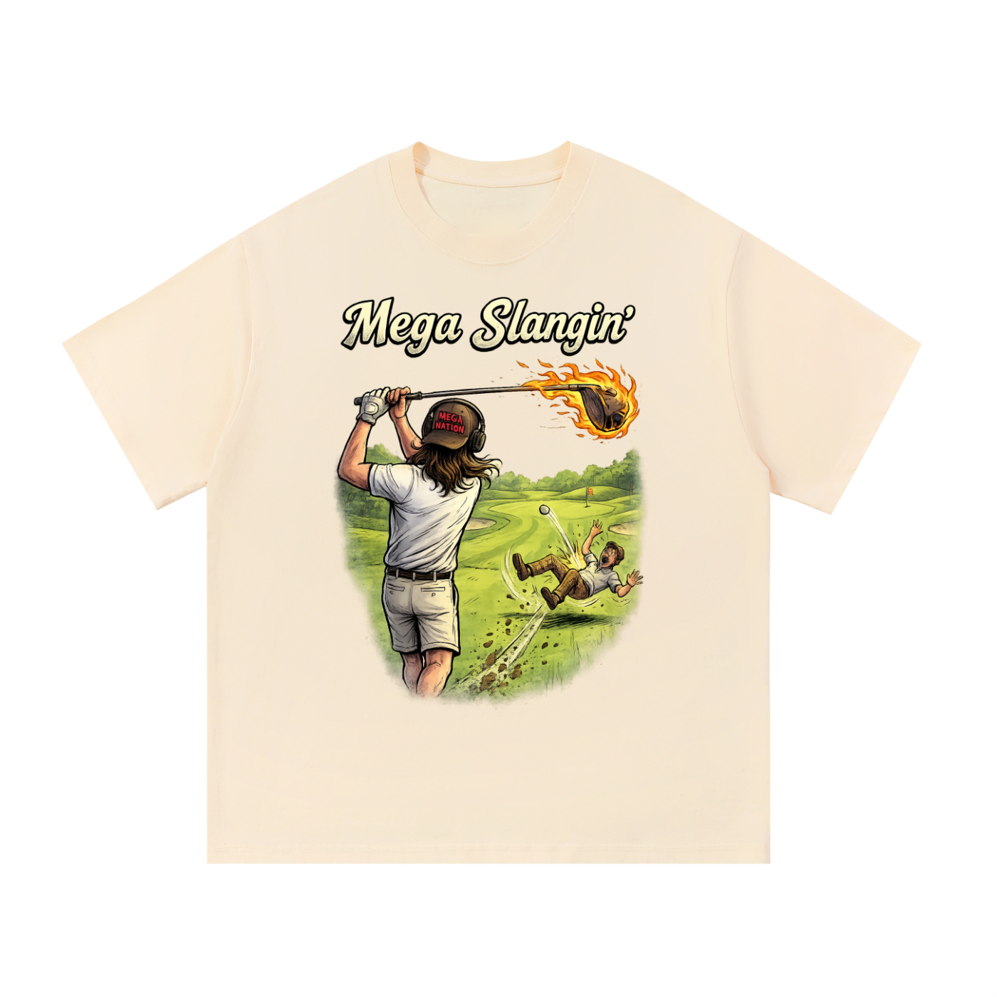 Mega Slangin' Golf Essential Cotton T-Shirt (8 colors)