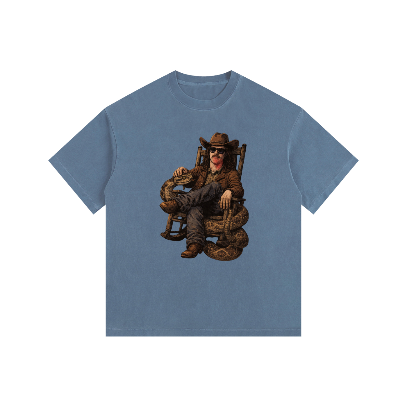 MegaSlanger Rattlesnake versized Cotton T-Shirt (9 colors)
