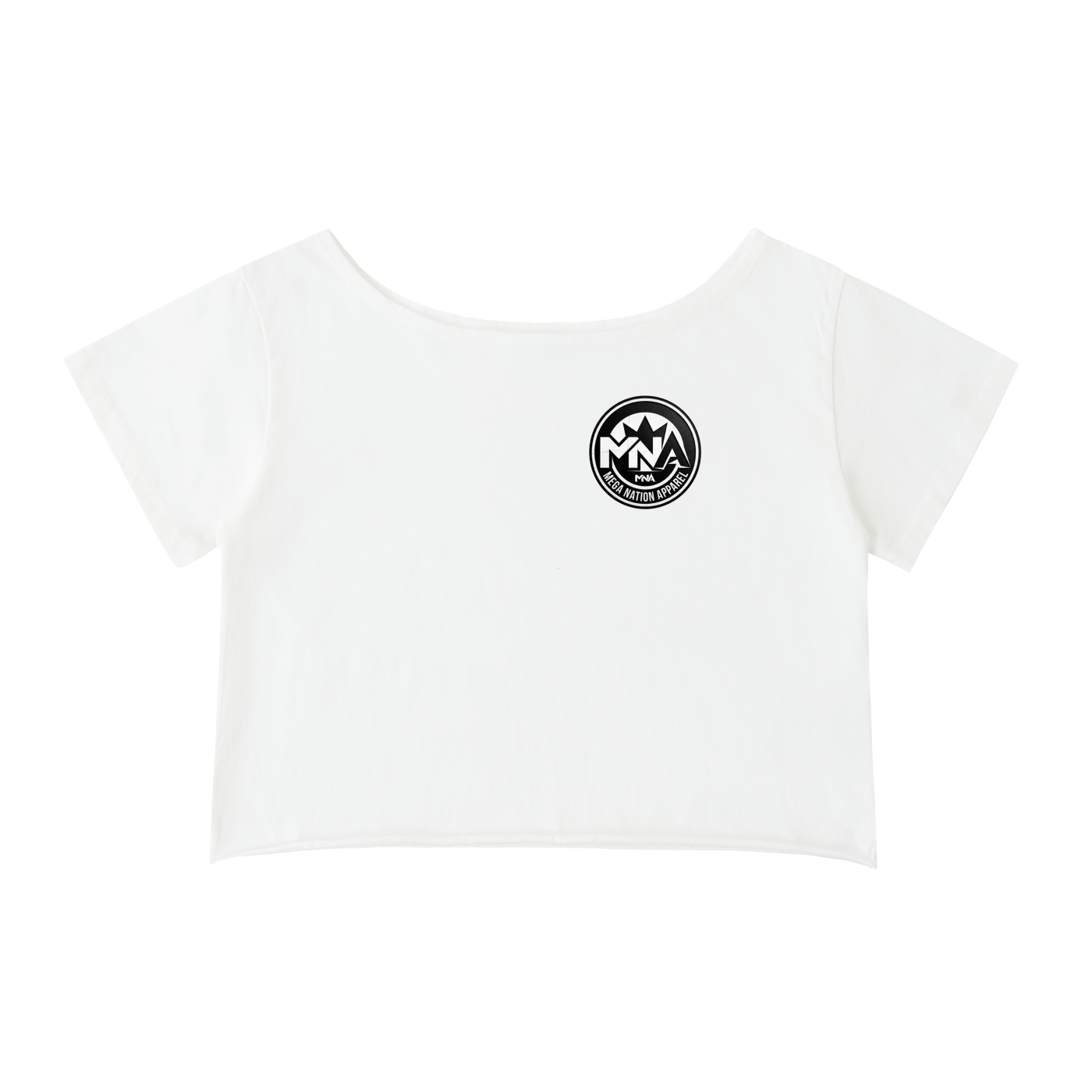 MNA Outlaws (Front and Back Logo) Off-Shoulder Cropped T-Shirt (5 colors)