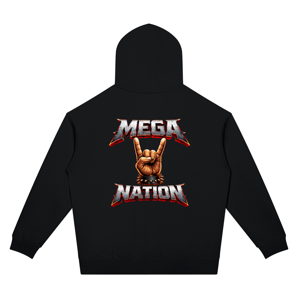 Mega Nation Rocker Unisex Oversized Drop Shoulder Hoodie (7 colors)