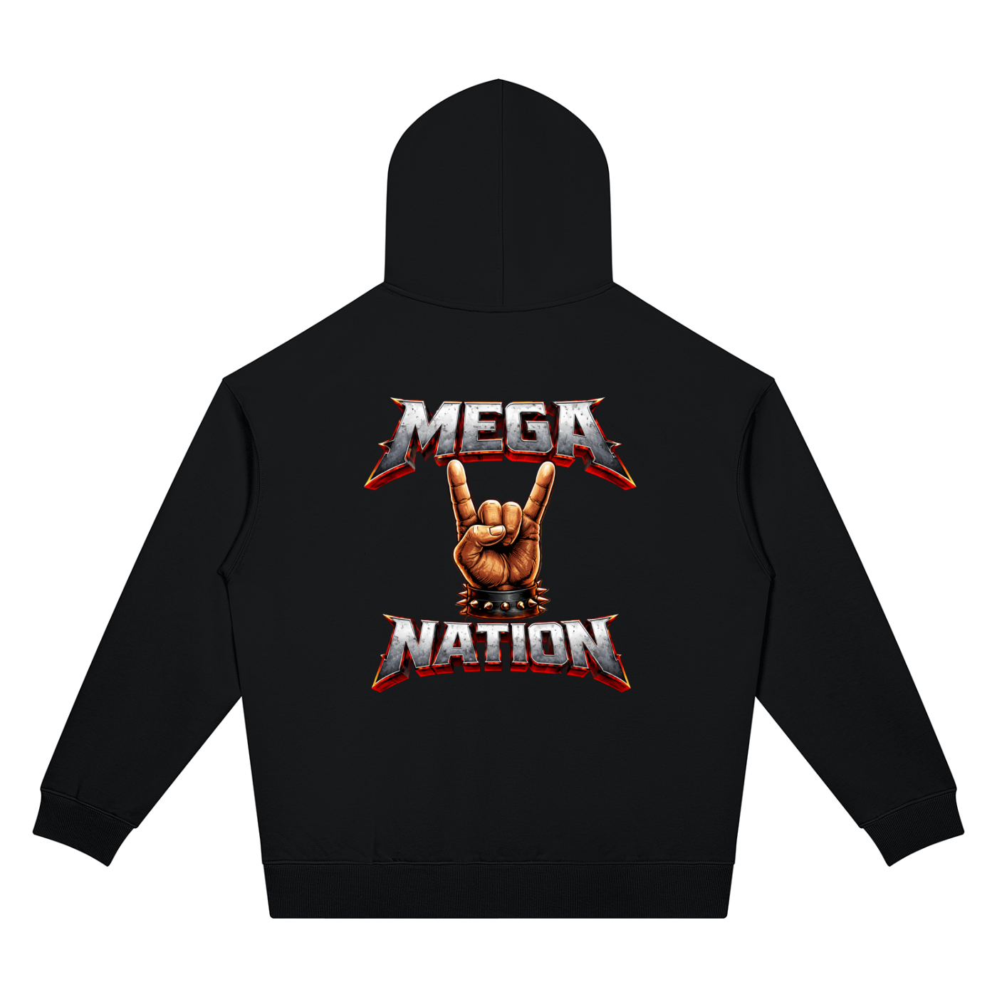 Mega Nation Rocker Unisex Oversized Drop Shoulder Hoodie (7 colors)