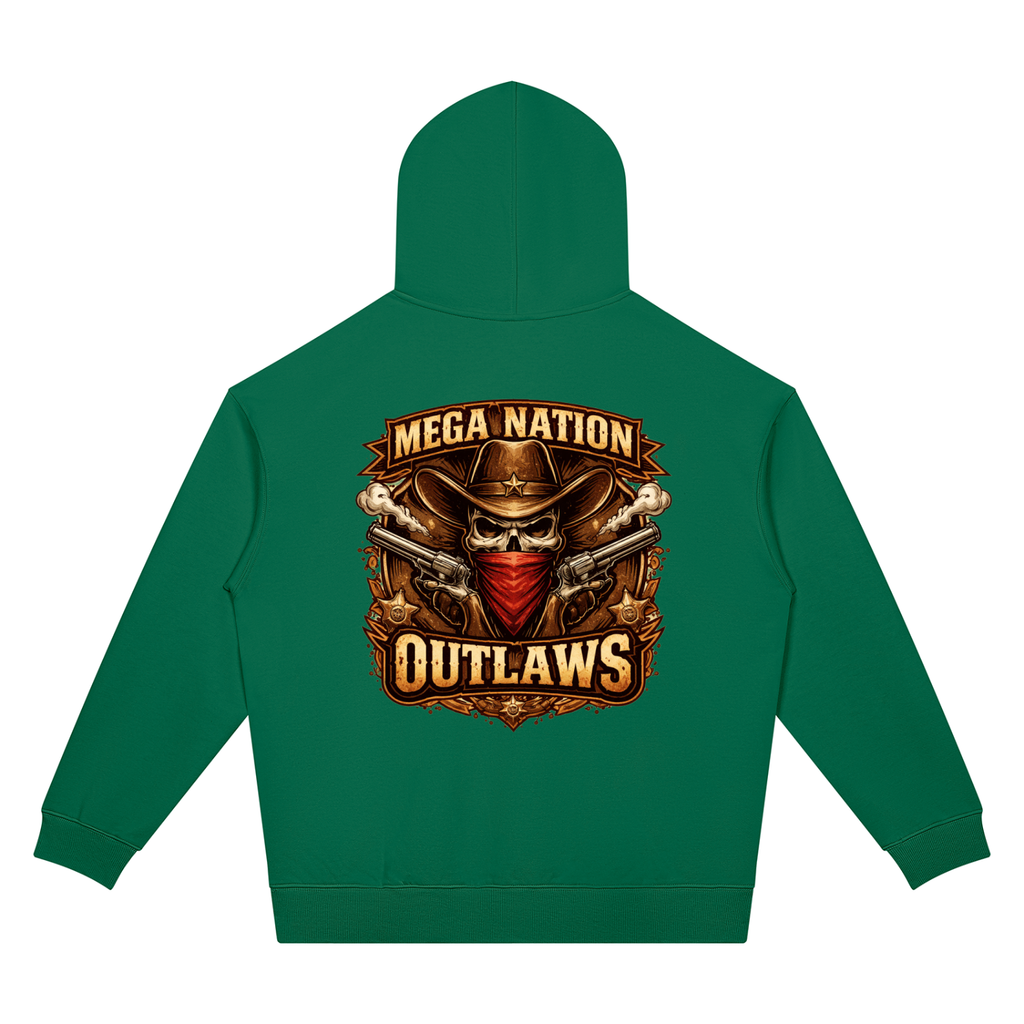 Mega Nation Outlaws Unisex Oversized Drop Shoulder Hoodie (7 colors)