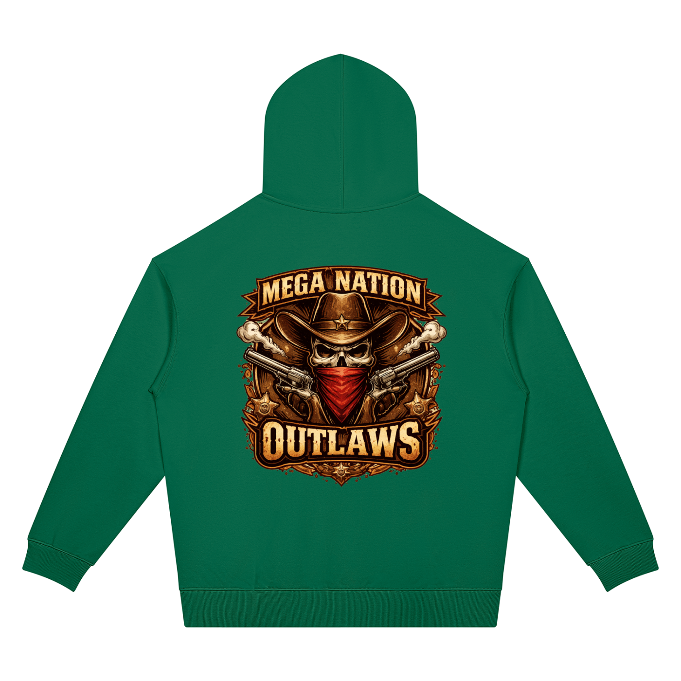 Mega Nation Outlaws Unisex Oversized Drop Shoulder Hoodie (7 colors)