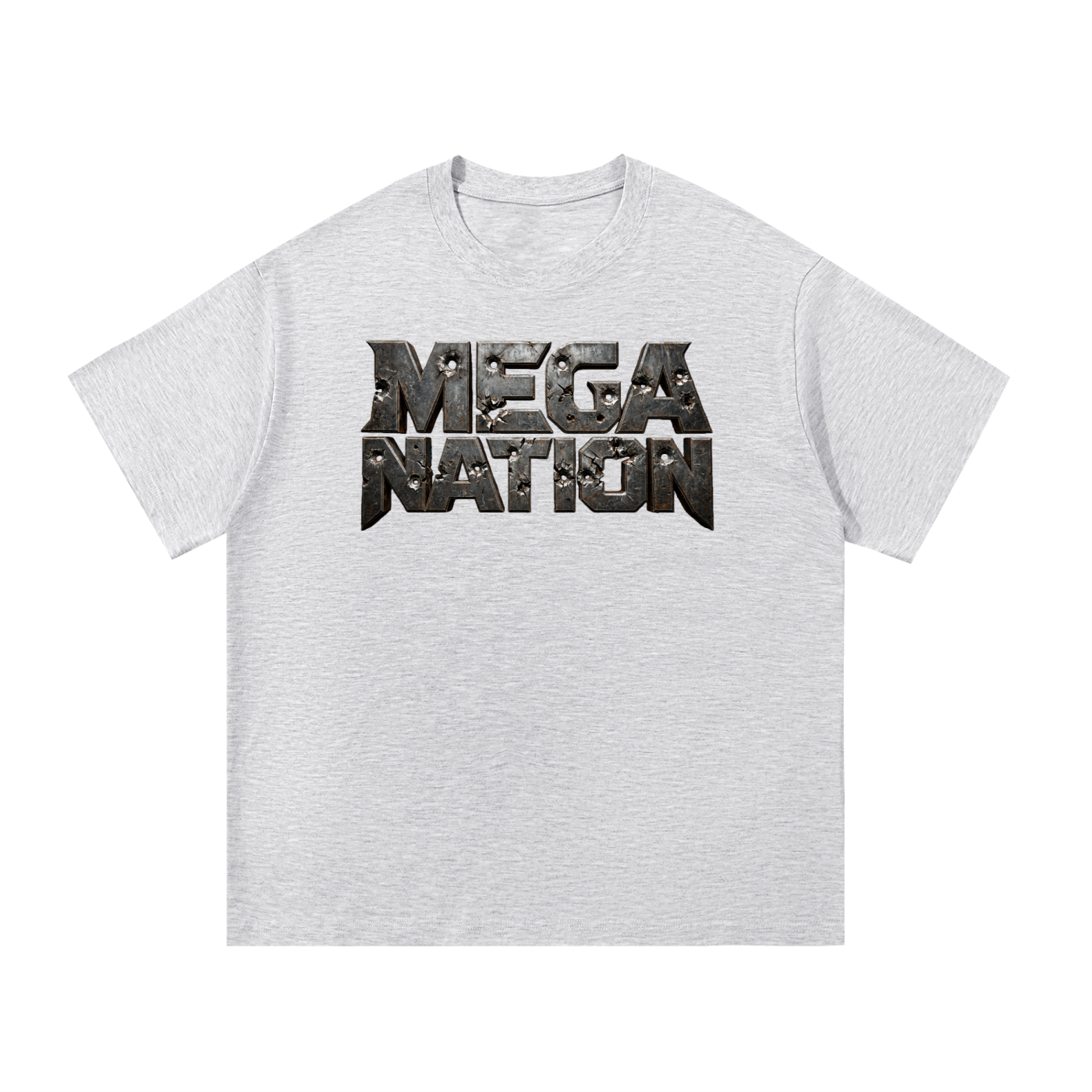 Mega Nation Damaged Plate T-Shirt (10 colors)
