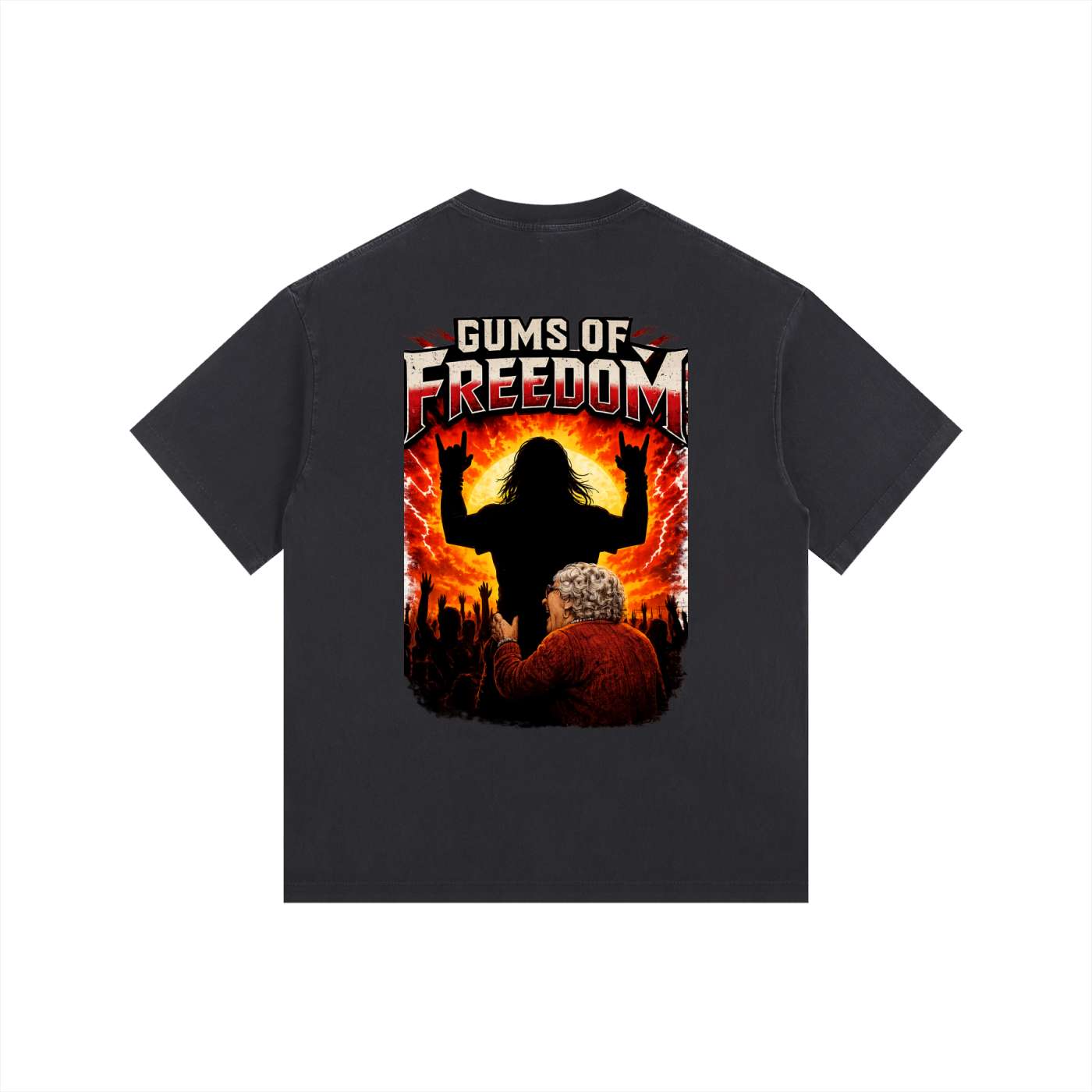 MNA Gums of Freedom v2 (Front and Back Logo) Oversized Cotton T-Shirt (6 colors)