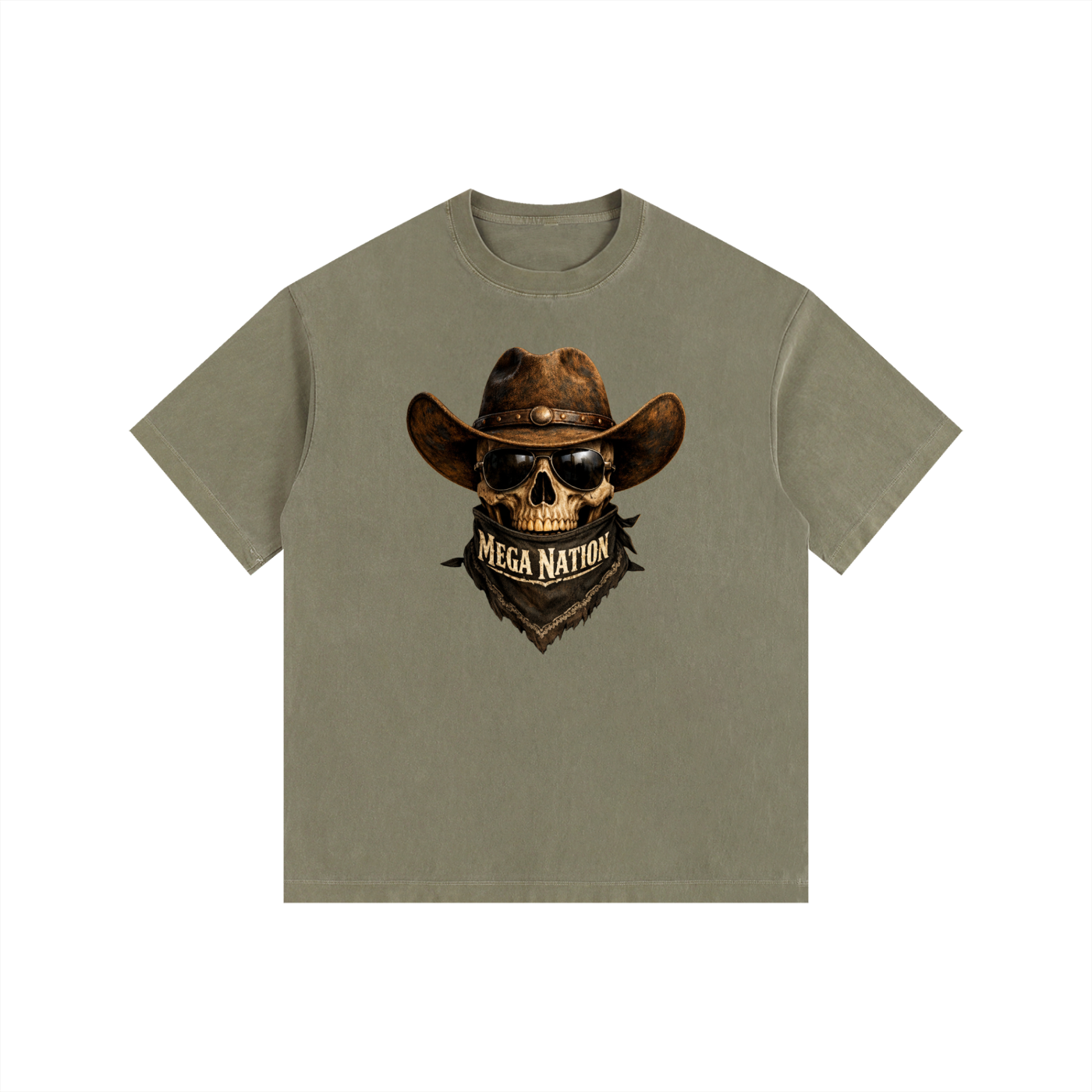 Mega Nation Outlaw Oversized Cotton T-Shirt (11 colors)