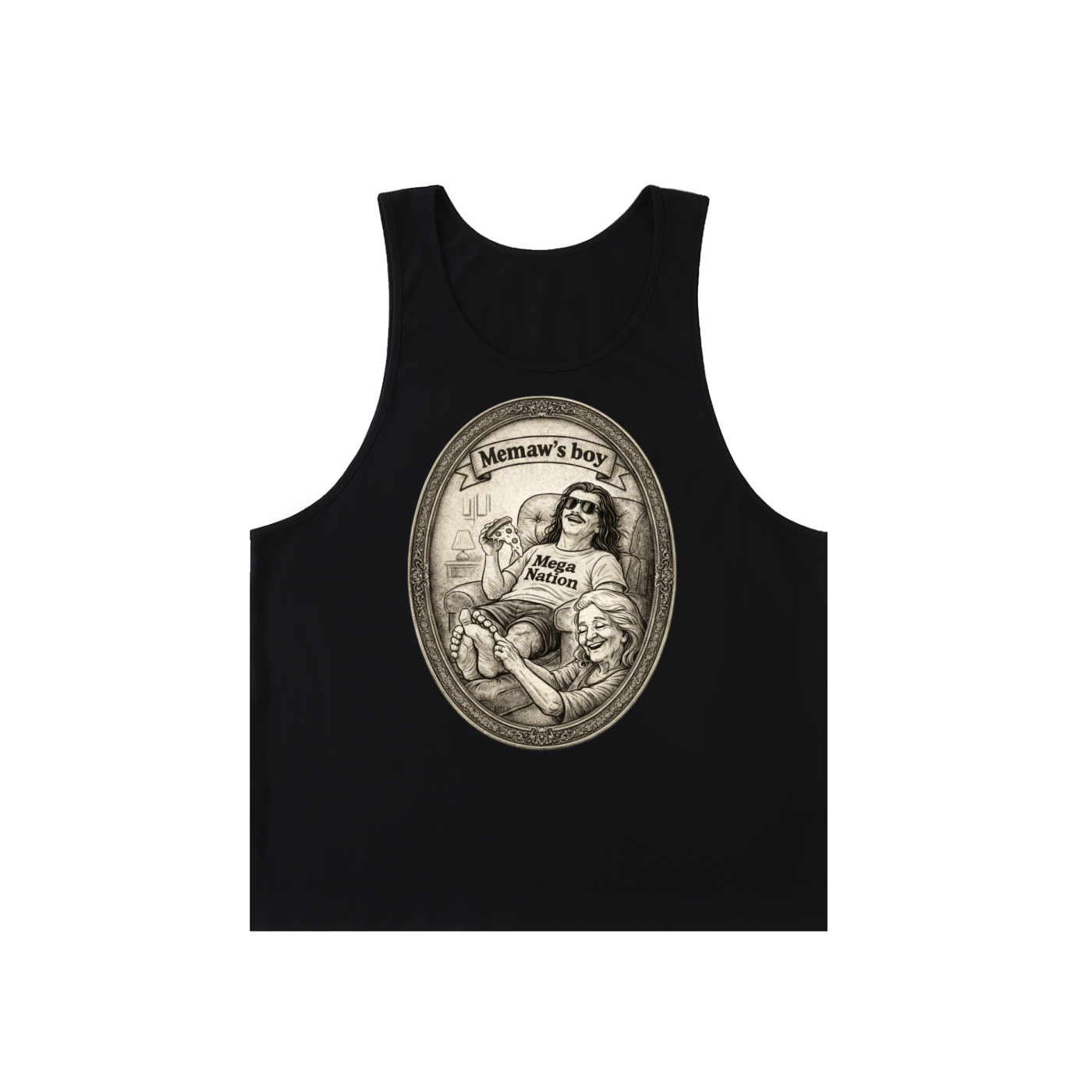 Mega Nation Memaw's Boy Loose Fit Tank Top (2 colors)