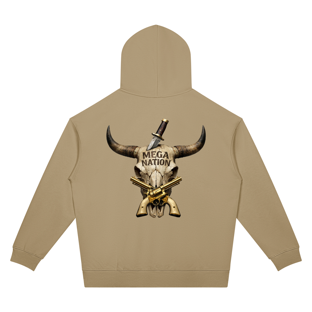 Mega Nation Longhorn Golden Revolvers Unisex Oversized Drop Shoulder Hoodie (7 colors)