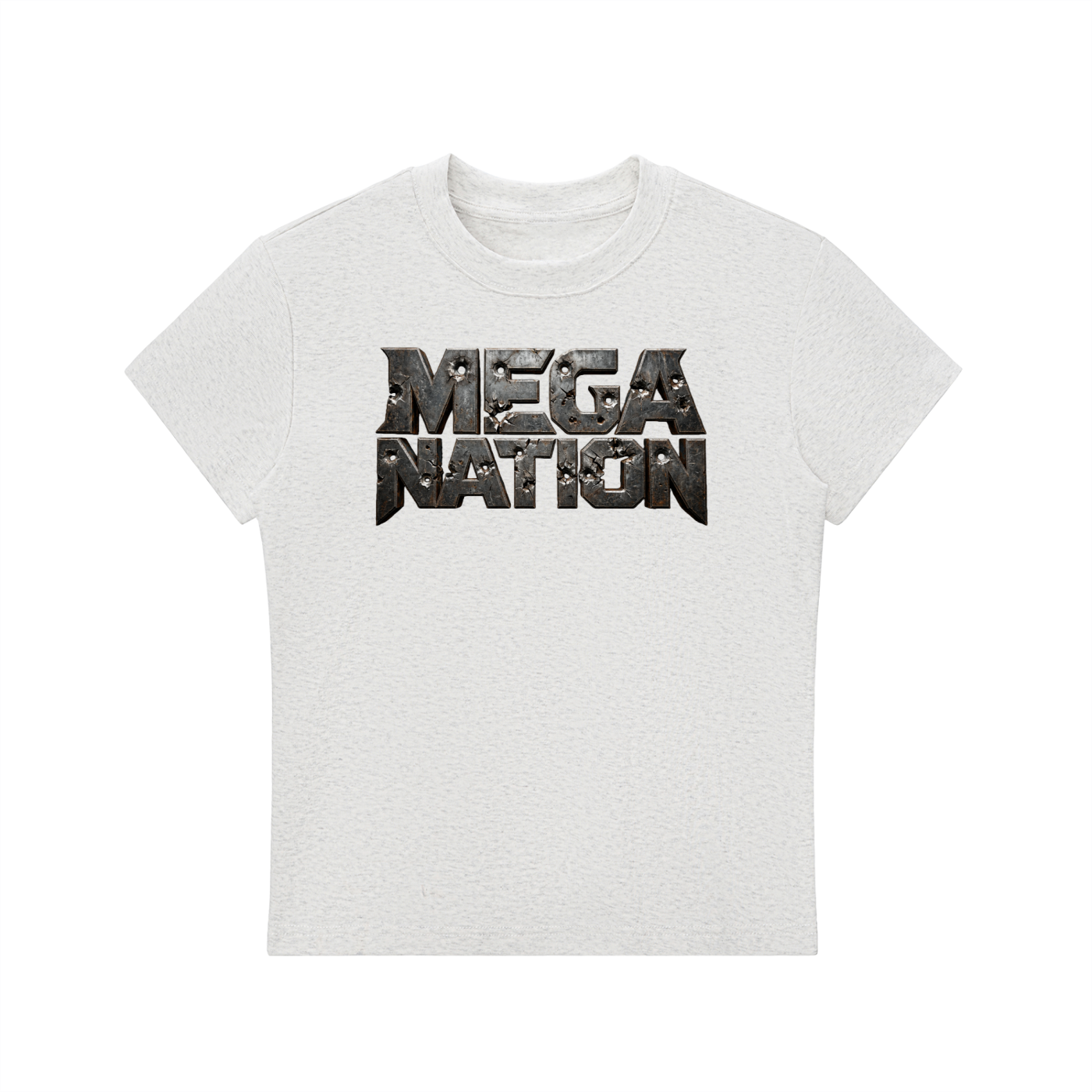 Mega Nation Damaged Plate T-Shirt (7 colors)