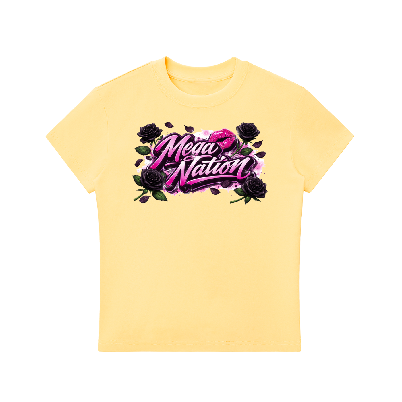 Mega Nation Black Rose T-Shirt (7 colors)