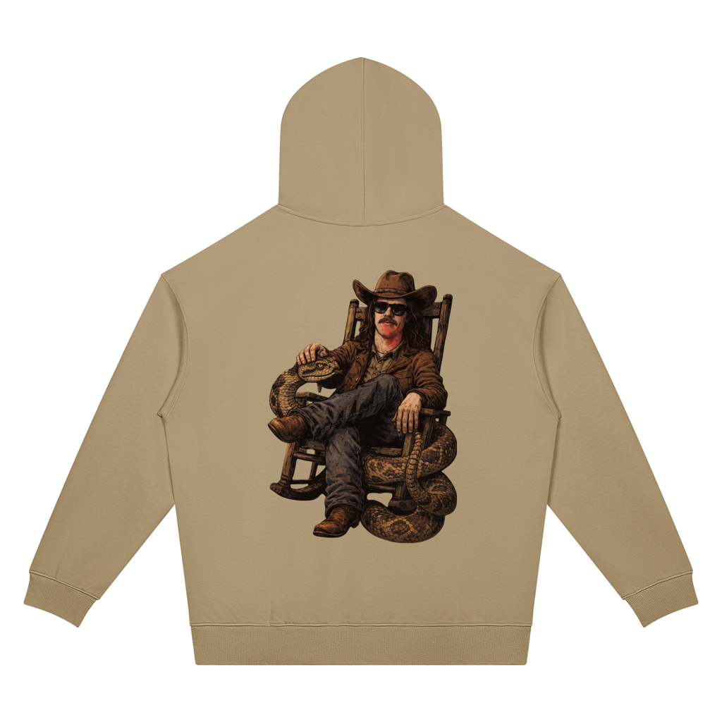 MegaSlanger Rattlesnake Unisex Oversized Drop Shoulder Hoodie (7 colors)