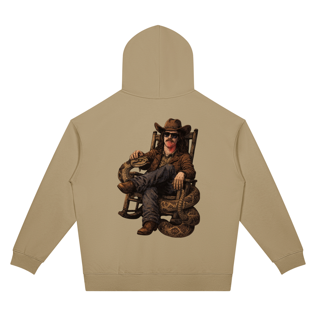 MegaSlanger Rattlesnake Unisex Oversized Drop Shoulder Hoodie (7 colors)
