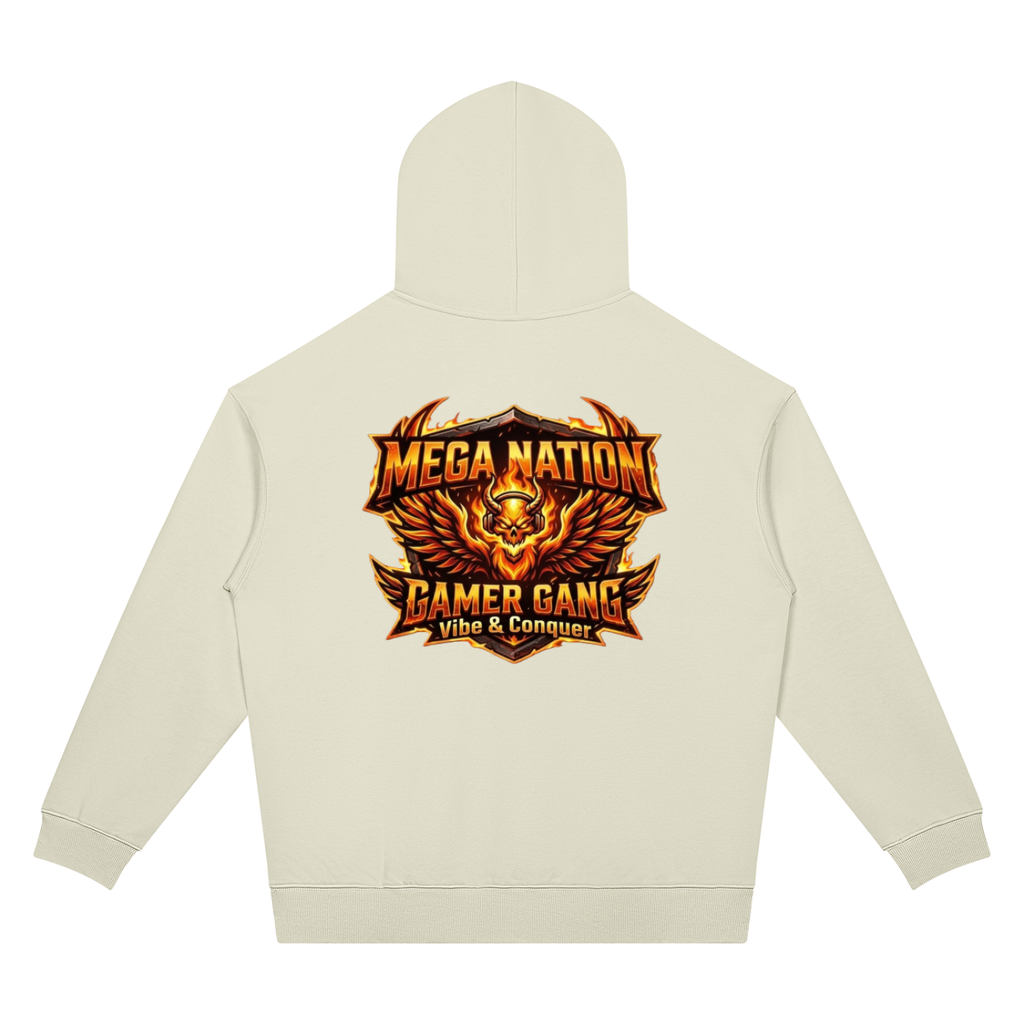 Mega Nation Vibe & Conquer Unisex Oversized Drop Shoulder Hoodie (7 colors)