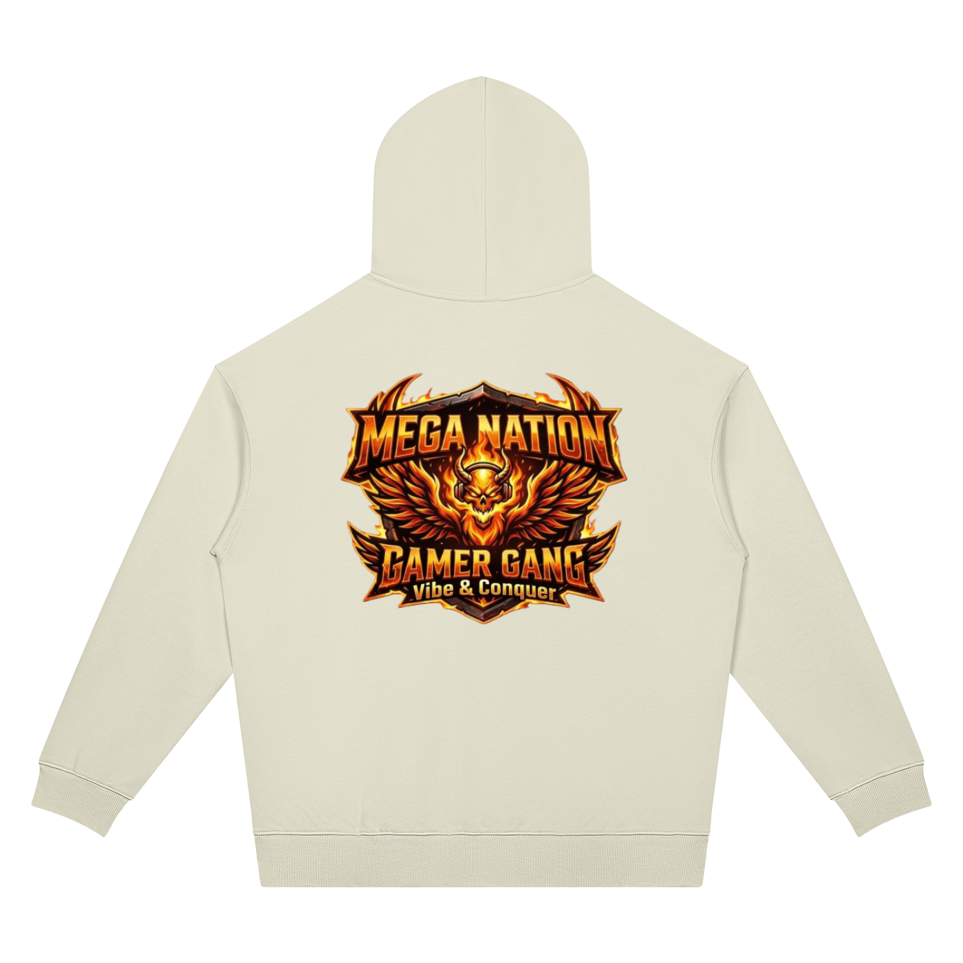 Mega Nation Vibe & Conquer Unisex Oversized Drop Shoulder Hoodie (7 colors)