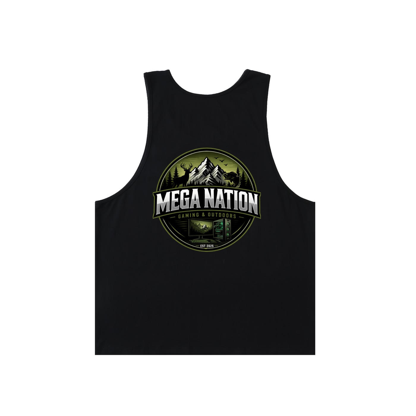 MNA Gaming & Outdoors (Front and Back Logo)  Loose Fit Tank Top (2 colors)