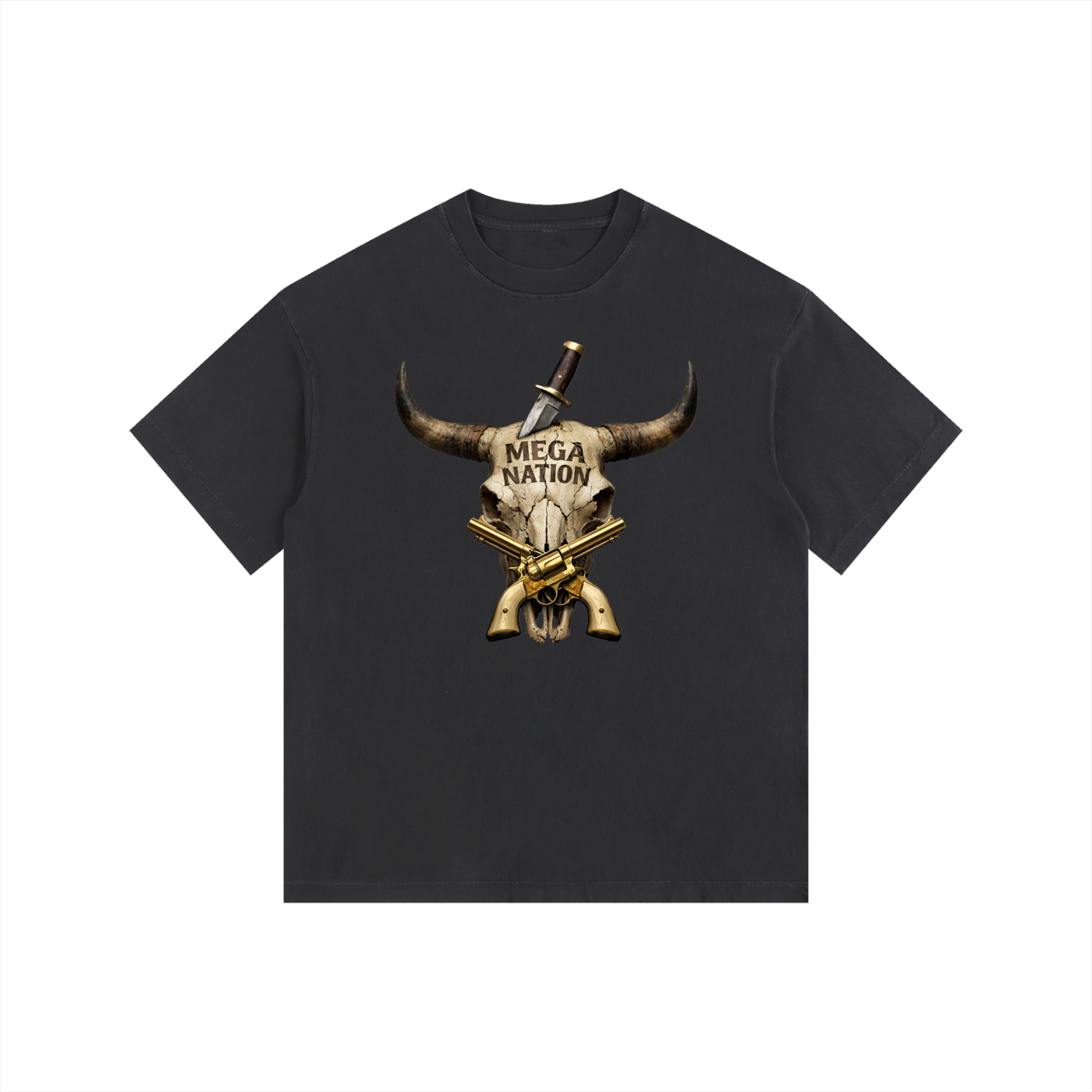 Mega Nation Longhorn Oversized Cotton T-Shirt (11 colors)