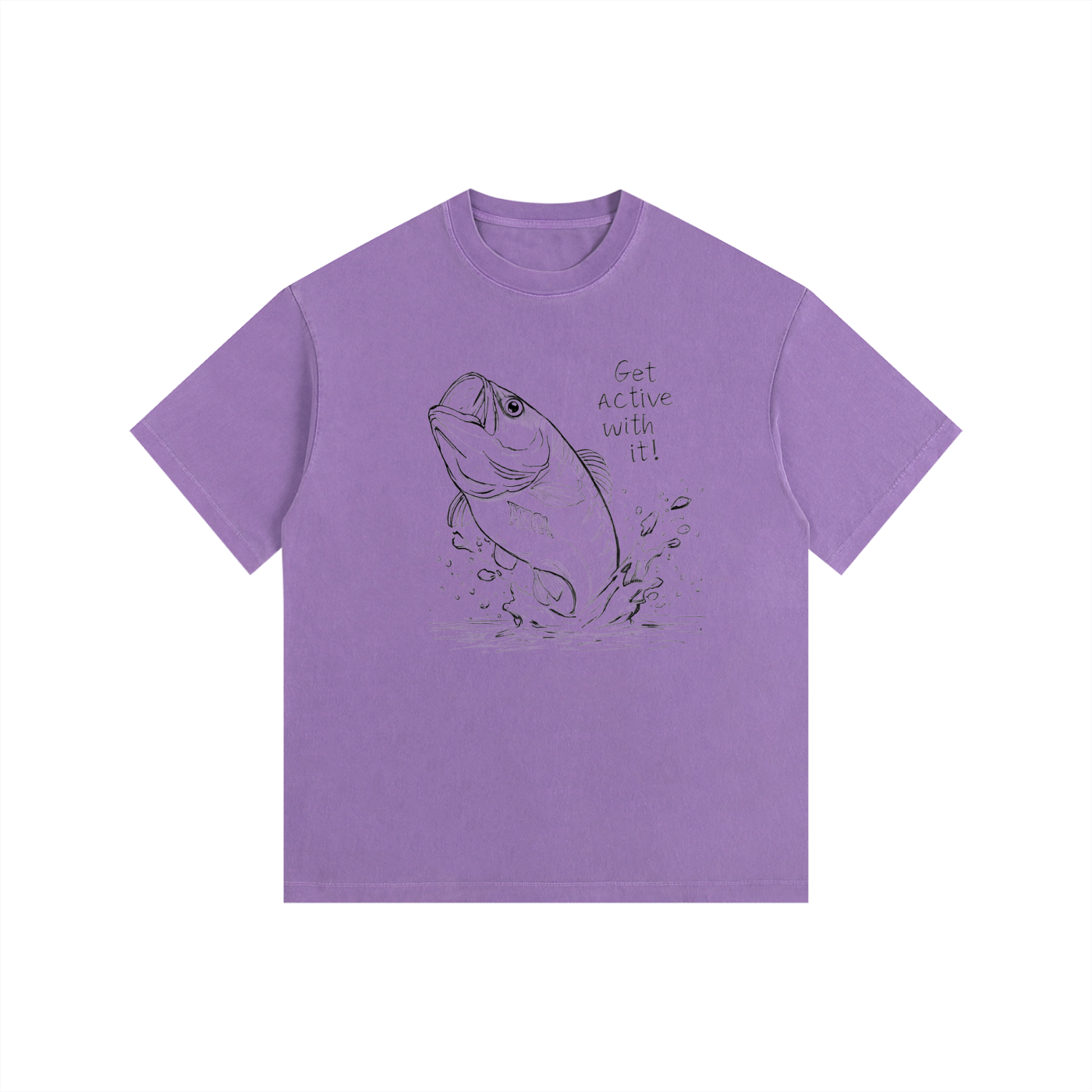 Get Active Bass Oversized Cotton T-Shirt (6 colors)