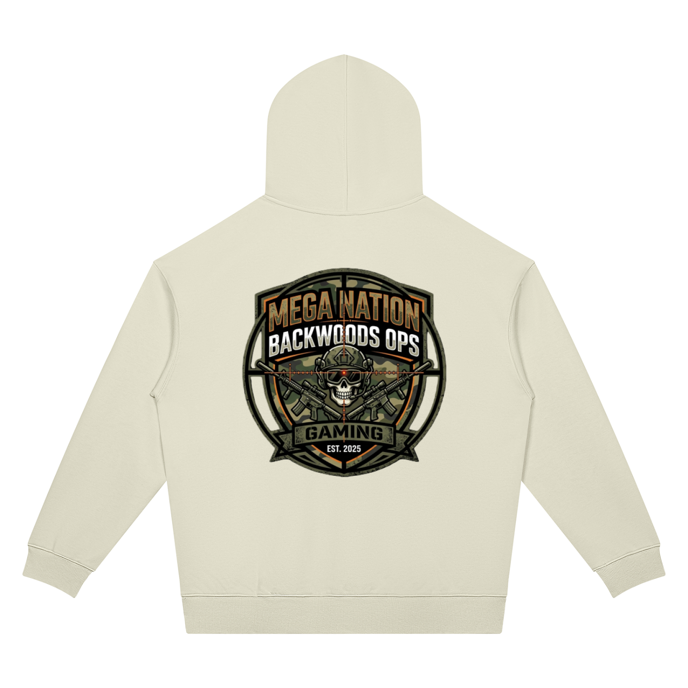Mega Nation Backwoods OPS Unisex Oversized Drop Shoulder Hoodie (7 colors)