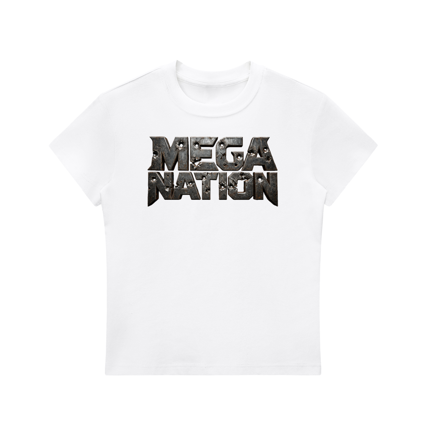 Mega Nation Damaged Plate T-Shirt (7 colors)