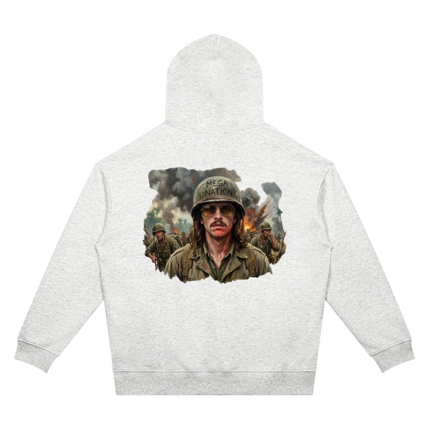 Mega Nation War Stories Unisex Oversized Drop Shoulder Hoodie (7 colors)