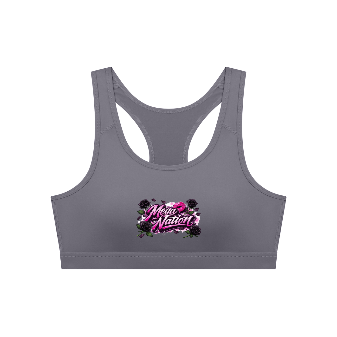Mega Nation Women's Cropped Sports Bra (6 colors)