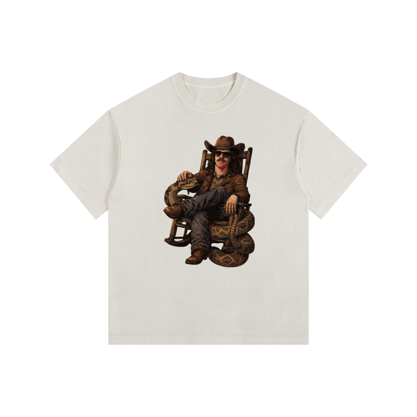 MegaSlanger Rattlesnake versized Cotton T-Shirt (9 colors)