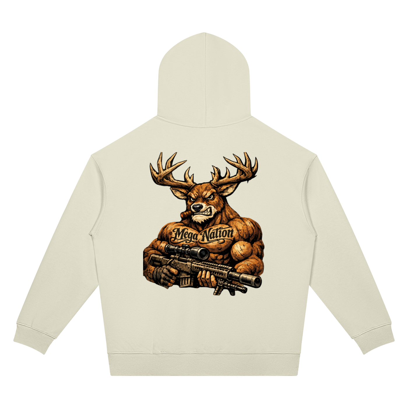 Mega Nation Bucky Unisex Oversized Drop Shoulder Hoodie (7 colors)