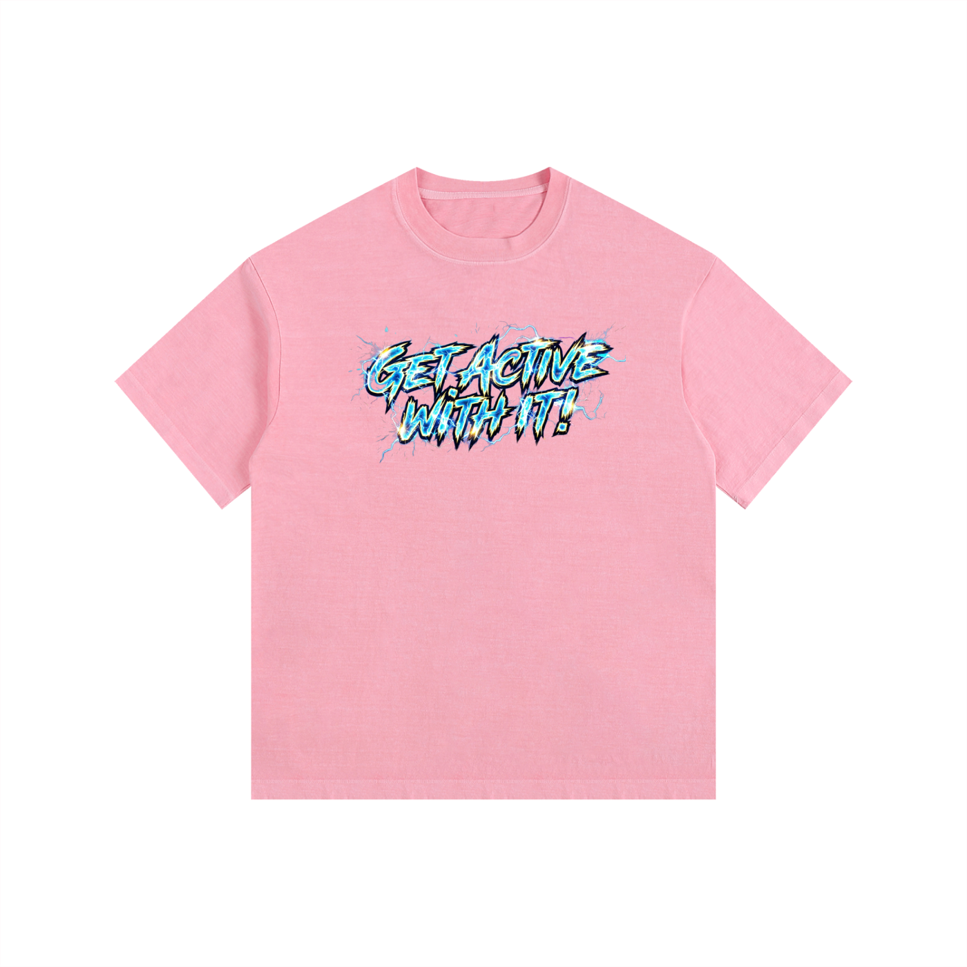 Get Active With It Voltage Oversized Cotton T-Shirt (11 colors)