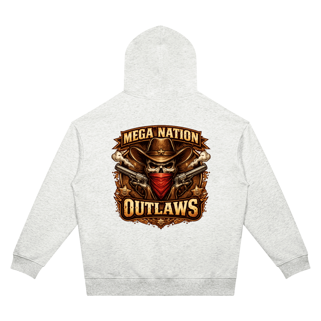 Mega Nation Outlaws Unisex Oversized Drop Shoulder Hoodie (7 colors)