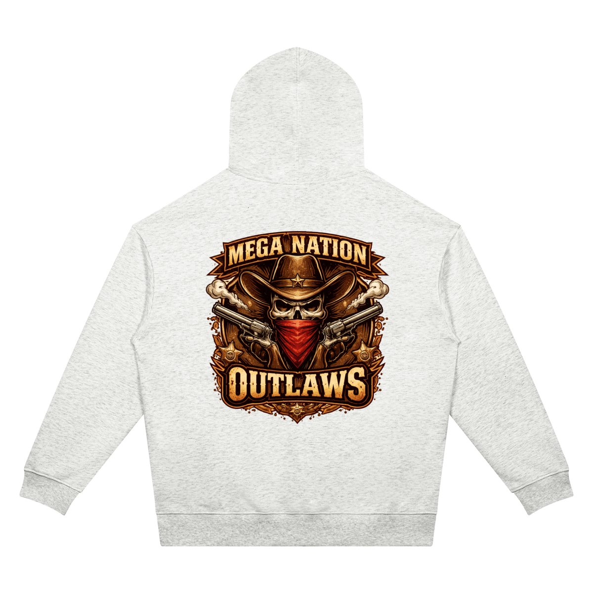 Mega Nation Outlaws Unisex Oversized Drop Shoulder Hoodie (7 colors)