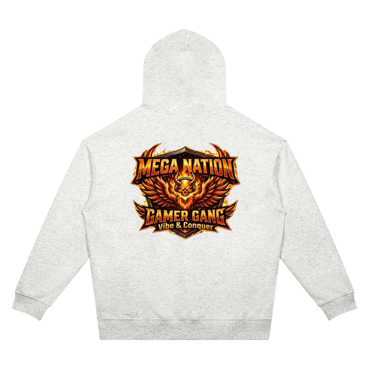 Mega Nation Vibe & Conquer Unisex Oversized Drop Shoulder Hoodie (7 colors)